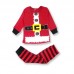 Winter Christmas Baby Kids Children Cotton Toddlers Xmas Santa Gifts Suit Nightwear Pajamas Sleep Bed Clothes