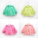 Kid Baby Girl Spring Autumn Button Hooded Coat Bow Print Long Sleeve Jacket Windbreaker Outfit
