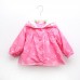 Kid Baby Girl Spring Autumn Button Hooded Coat Bow Print Long Sleeve Jacket Windbreaker Outfit