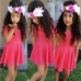 Baby Girls Party Dress Princess Short Sleeve Pageant Gown Skirt