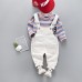 2Pcs Baby T-Shirt +Jumpsuit for 1Y-4Y