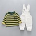 2Pcs Baby T-Shirt +Jumpsuit for 1Y-4Y