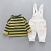 2Pcs Baby T-Shirt +Jumpsuit for 1Y-4Y
