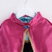 Lovely Baby Girls Splicing Color Printed Irregular Hem Dress With Shawl