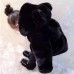 Kid Baby Girls Black Faxu Fur Hooded Coats