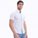 Plaid Geometrical Pattern Summer Cotton Button down Shirts for Men