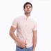 Plaid Geometrical Pattern Summer Cotton Button down Shirts for Men