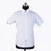 Plaid Geometrical Pattern Summer Cotton Button down Shirts for Men
