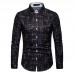 Men Art Print Long Sleeve Shirts