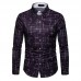 Men Art Print Long Sleeve Shirts