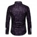 Men Art Print Long Sleeve Shirts
