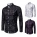 Men Art Print Long Sleeve Shirts