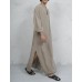 Vintage Ethnic Style Kaftan Loose Comfy Simple Tunics Robe Loungewear for Men