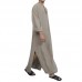 Vintage Ethnic Style Kaftan Loose Comfy Simple Tunics Robe Loungewear for Men