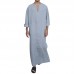 Vintage Ethnic Style Kaftan Loose Comfy Simple Tunics Robe Loungewear for Men