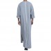 Vintage Ethnic Style Kaftan Loose Comfy Simple Tunics Robe Loungewear for Men