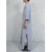 Vintage Ethnic Style Kaftan Loose Comfy Simple Tunics Robe Loungewear for Men