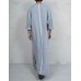Vintage Ethnic Style Kaftan Loose Comfy Simple Tunics Robe Loungewear for Men
