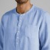 Mens Vintage Stand Collar Solid Color Half Sleeve loose Fit Casual T-shirts