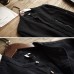 Mens Cotton Vintage Loose Breathable Comfy Solid Color Long Sleeve Casual Shirts