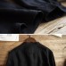 Mens Cotton Vintage Loose Breathable Comfy Solid Color Long Sleeve Casual Shirts