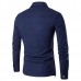 Mens Fashion Connected Two Pieces Personality Casual Long Sleeve Shirts