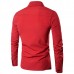 Mens Fashion Connected Two Pieces Personality Casual Long Sleeve Shirts