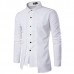 Mens Fashion Connected Two Pieces Personality Casual Long Sleeve Shirts