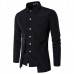 Mens Fashion Connected Two Pieces Personality Casual Long Sleeve Shirts