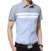 Mens Striped Prinring Summer Short Sleeve Fashion Casual Designer Shirts