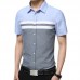 Mens Striped Prinring Summer Short Sleeve Fashion Casual Designer Shirts