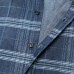 Mens Fashion Plaid Printing Autumn Long Sleeve Cotton Shirts