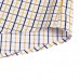 Mens Summer Short Sleeve Plaid Printing Pocket Casual Shirts