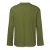 Mens Vintage Breathable Thin V-neck Solid Color Loose Casual Shirts with Chest Pocket