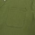 Mens Vintage Breathable Thin V-neck Solid Color Loose Casual Shirts with Chest Pocket