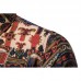 Men Ethnic Style National Printed Color Long Sleeve Casual Shirts