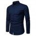 Mens Linen Casual Long Sleeve Turn Down Collar Solid Color Shirts Mens Linen Casual Long Sleeve Turn Down Collar Solid Color Shirts