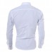 Mens Slim fit Pure Color S-3XL Long-sleeved Gingham Shirts