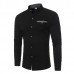 Casual Stylish Chest Pockets Slim Band Collar Button Up Designer Shirts for Men