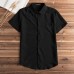 INCERUN Mens Causal Summer Collar Shirts Pocket Short Sleeve Tops
