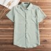 INCERUN Mens Causal Summer Collar Shirts Pocket Short Sleeve Tops