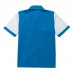 Summer Splicing Color Short Sleeve Lapel Shirts for Men
