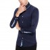 Mens Fashion Splice Spring Autumn Long Sleeve White Designer Shirts