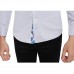 Mens Fashion Splice Spring Autumn Long Sleeve White Designer Shirts