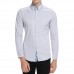 Mens Fashion Splice Spring Autumn Long Sleeve White Designer Shirts