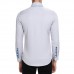 Mens Fashion Splice Spring Autumn Long Sleeve White Designer Shirts