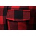 Men Plaid Hooded Patchwork Dual Pockets Shirts