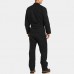 ChArmkpR Mens Turn Down Collar Rompers One Piece Jumpsuit Pockets Long Sleeve Coverall