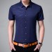 Mens Personality Printing Turn Down Collar Summer Fashion Casual Shirts