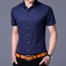 Mens Personality Printing Turn Down Collar Summer Fashion Casual Shirts
